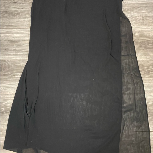 Victoria Secret Lingerie Long Gown Chemise Slip Medium Black Bling Studded New - Picture 2 of 4